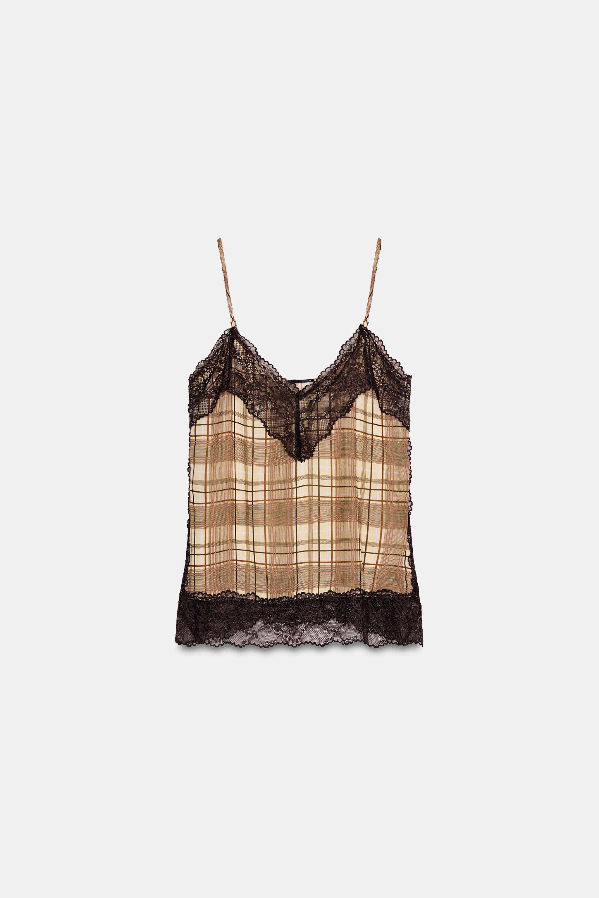 TOP STYLE LINGERIE À CARREAUX